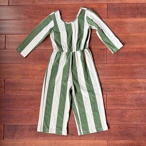 Alice and Ames - Green Striped Jumpsuit